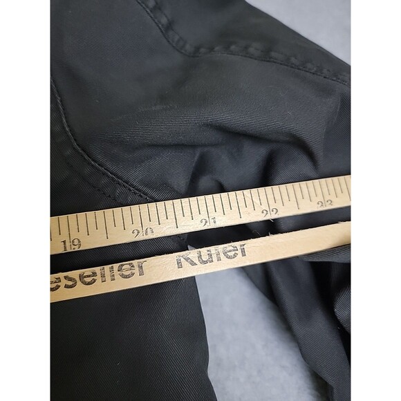 Indigo Star Jacket Mens M Black Sherpa Lined Button Pockets Heavy Trucker Waxed - Picture 11 of 13